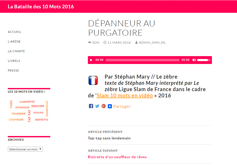 La bataille des 10 mots