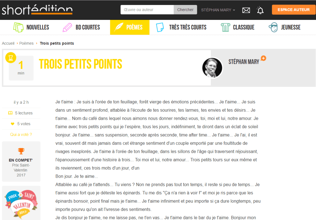 Trois petits points…