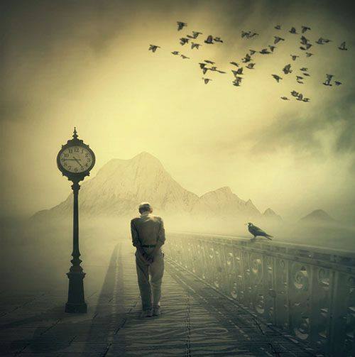 Poète solitaire dans la ville&nbsp;endormie